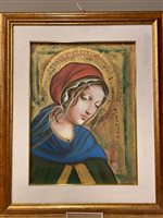 Quadro Floriddia Gioielli in Tessuto MADONNA OLIO SU TELA - MADONNA OLIO SU TELA